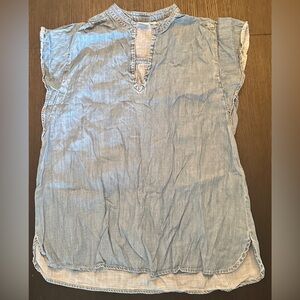GAP Light Blue Denim Sleeveless Top